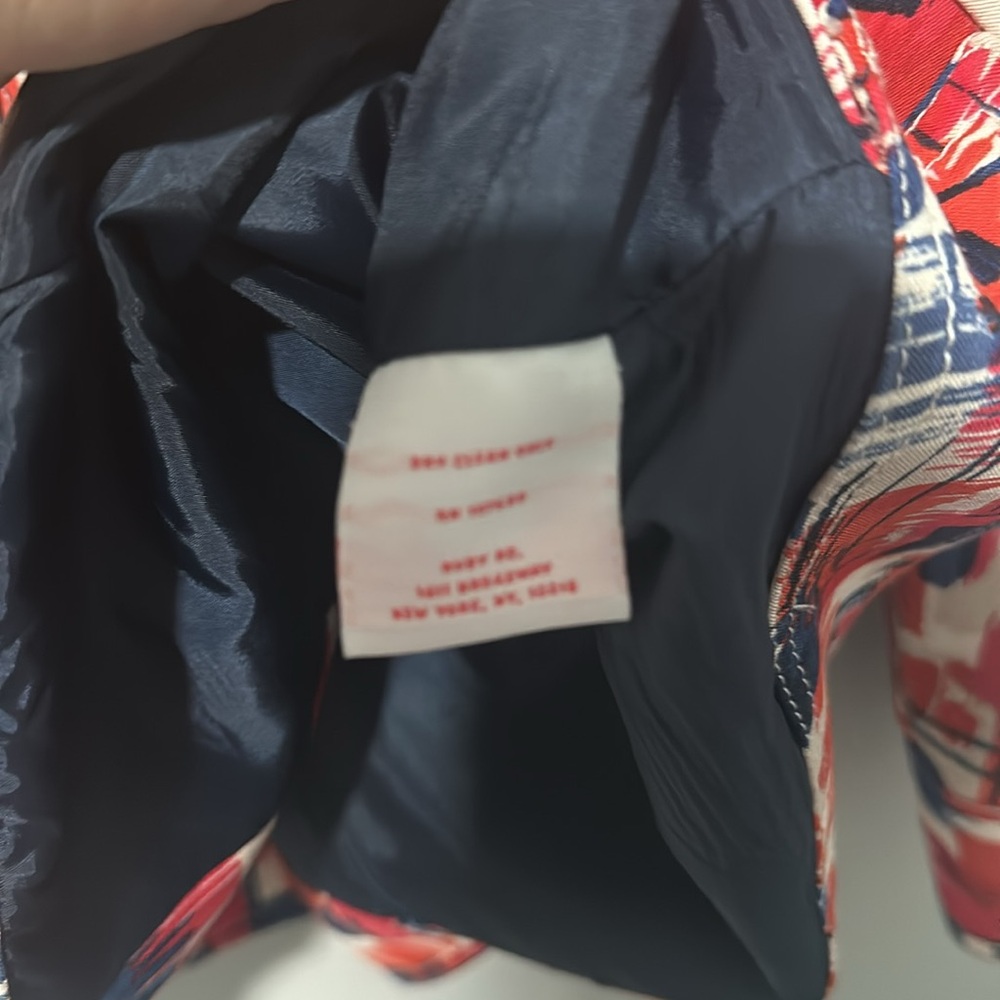 Ruby Road Blue And Red Abstract Pattern Blazer Wi… - image 5